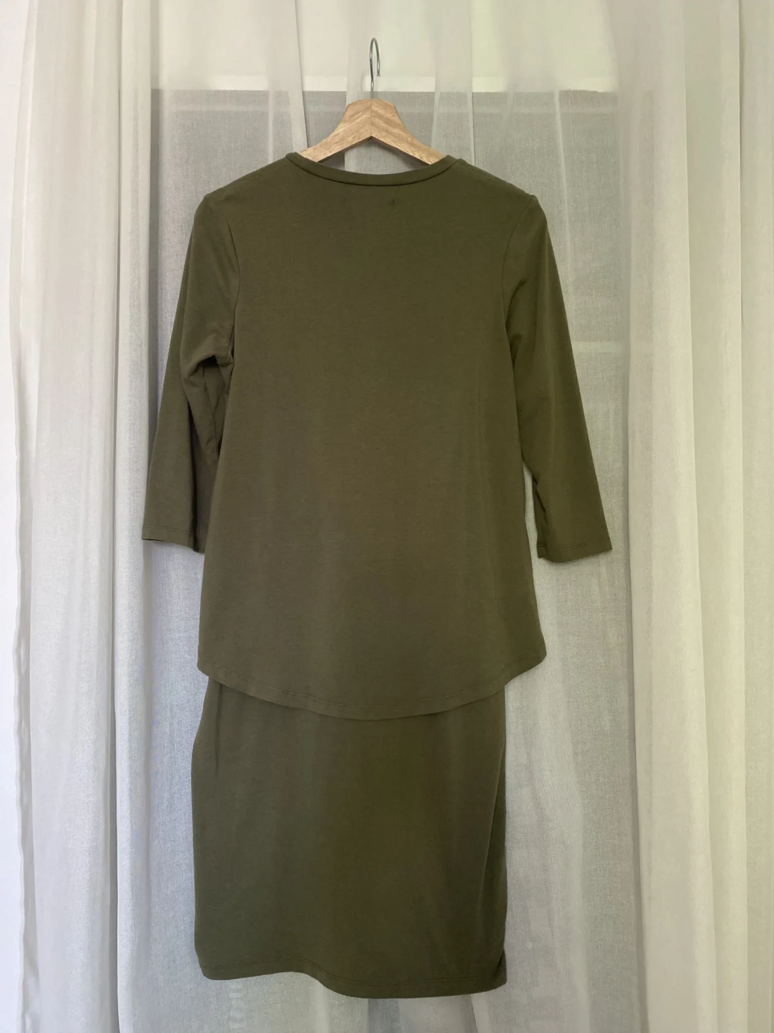 Image for Robe de maternité et allaitement verte
