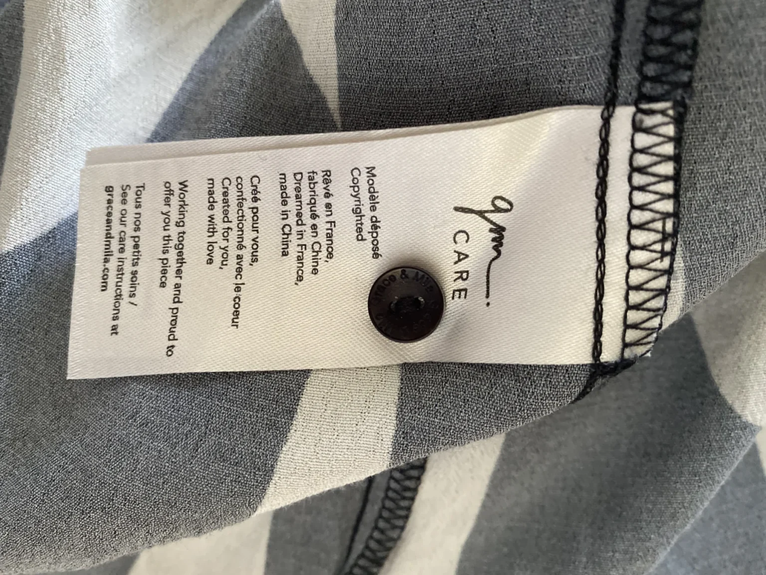 Image for Blouse motifs imprimés beige et noir