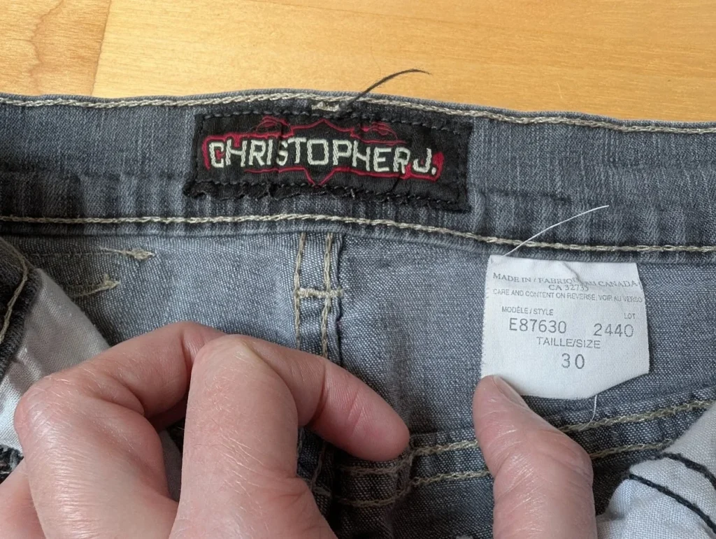 Image for Short gris de type jeans