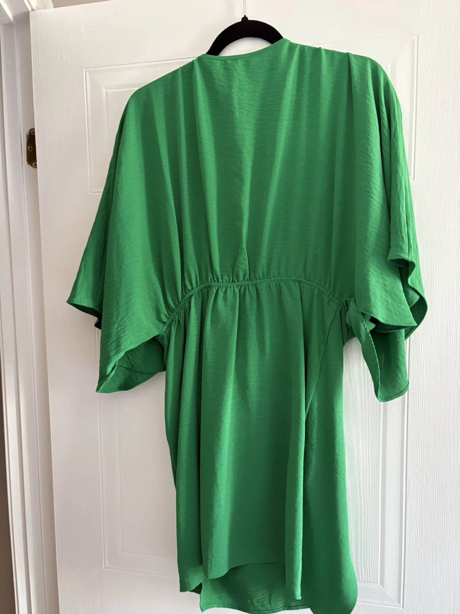 Image for Robe courte verte style kimono