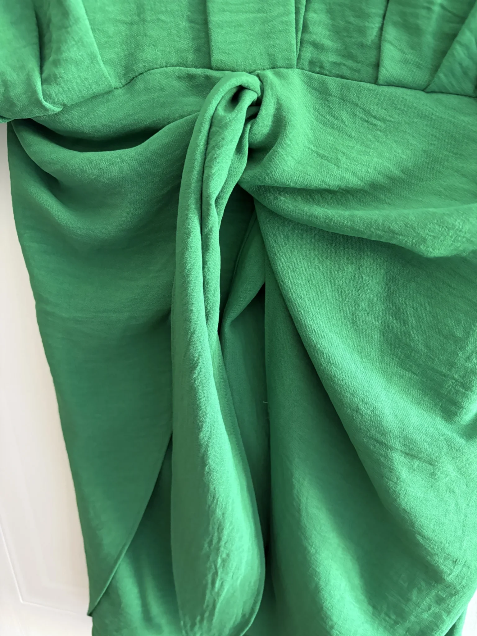 Image for Robe courte verte style kimono