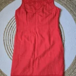 Featured thumbnail for H.O.G. ; Robe Rouge Corail en mélange lin et coton