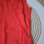 Thumbnail for H.O.G. ; Robe Rouge Corail en mélange lin et coton