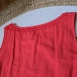 Thumbnail for H.O.G. ; Robe Rouge Corail en mélange lin et coton