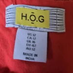 Thumbnail for H.O.G. ; Robe Rouge Corail en mélange lin et coton