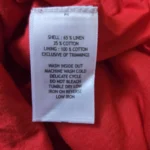 Thumbnail for H.O.G. ; Robe Rouge Corail en mélange lin et coton