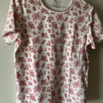 Featured thumbnail for Chandail blanc, imprimé fleuri 100% coton - Carroll Reed
