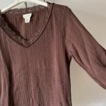 Thumbnail for Chandail marron (chocolat) - 61% coton