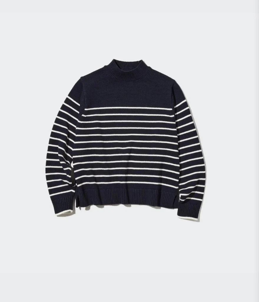 Featured image for 🌷Striped jumper with stand-up collar