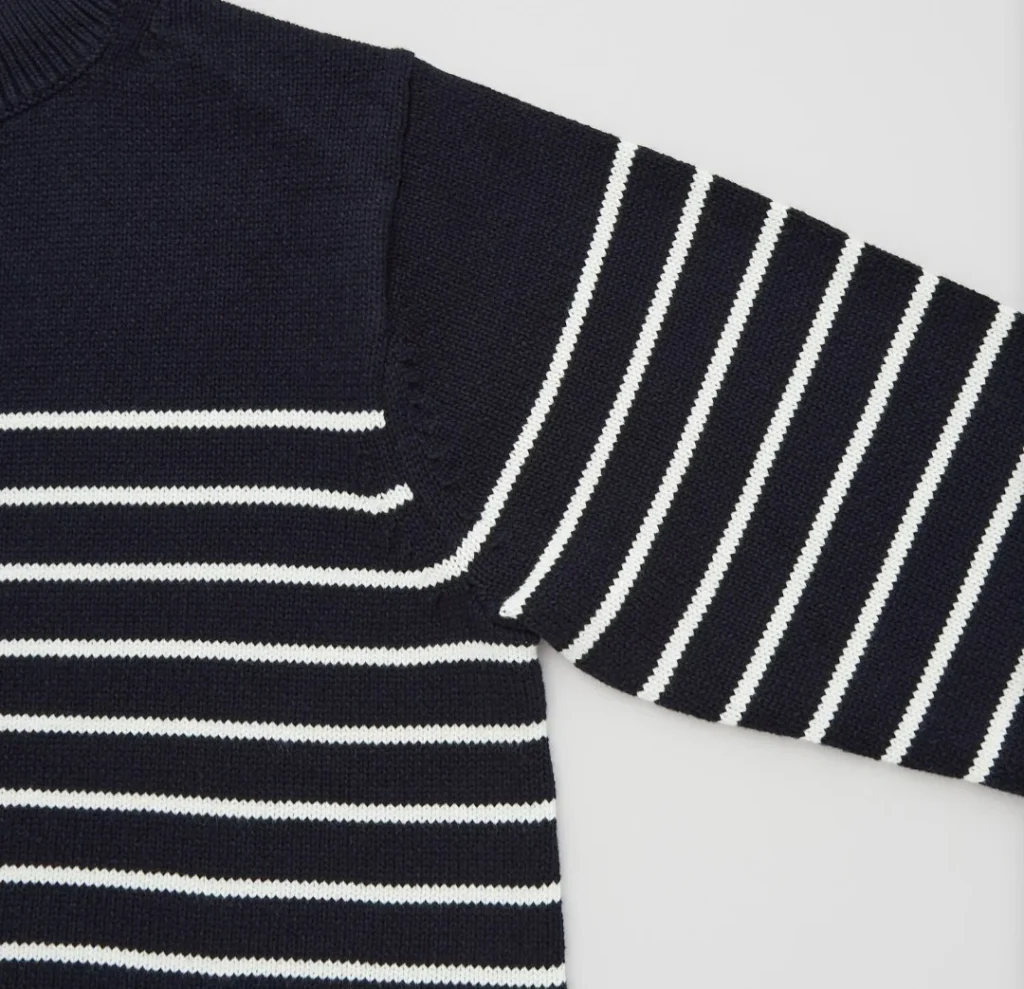 Image for 🌷Striped jumper with stand-up collar