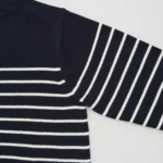 Thumbnail for 🌷Striped jumper with stand-up collar