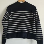 Thumbnail for 🌷Striped jumper with stand-up collar