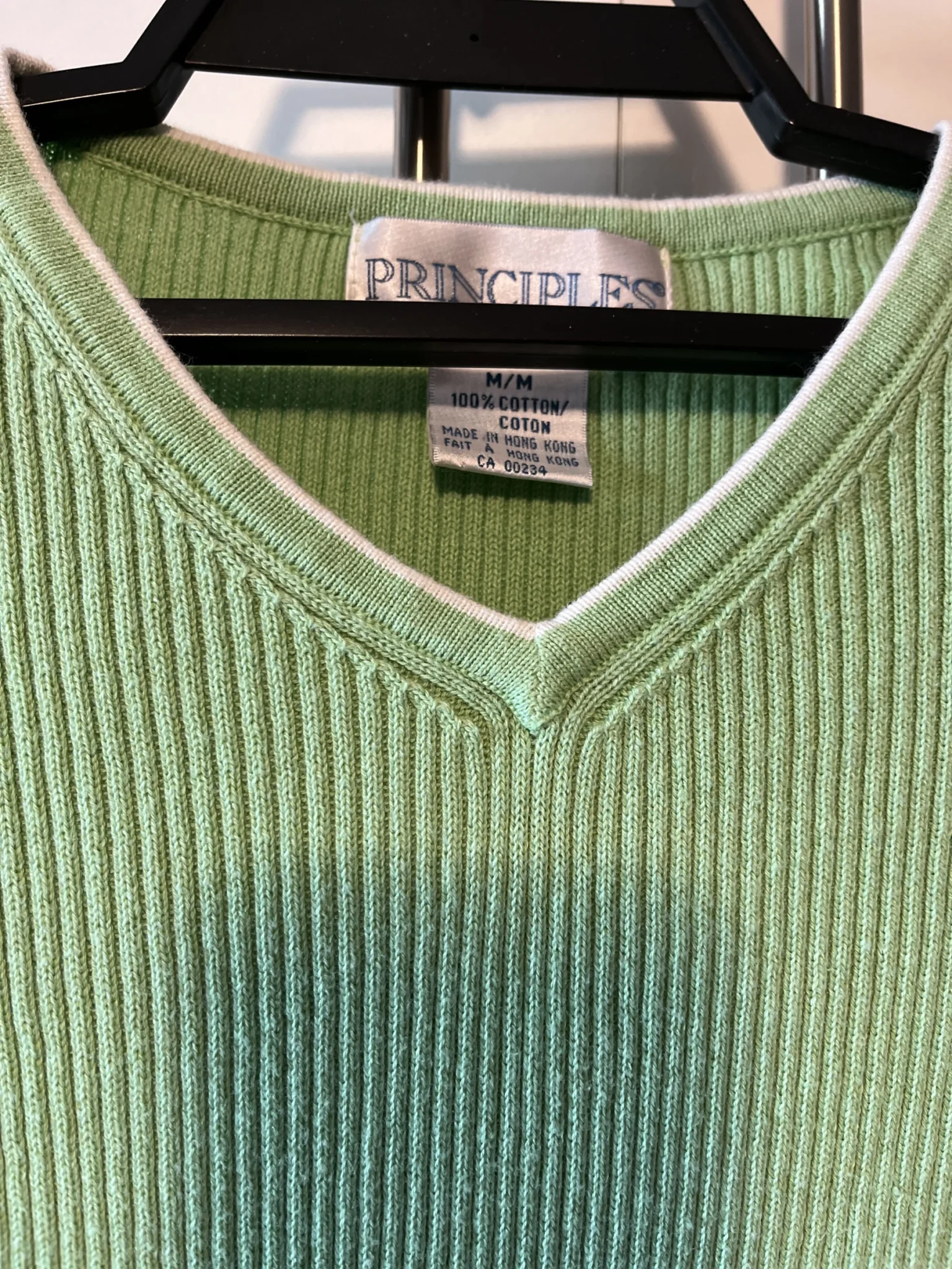Image for Chandail vert lime - 100% coton - Principles