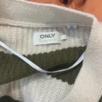 Thumbnail for Cardigan rayé kaki et beige