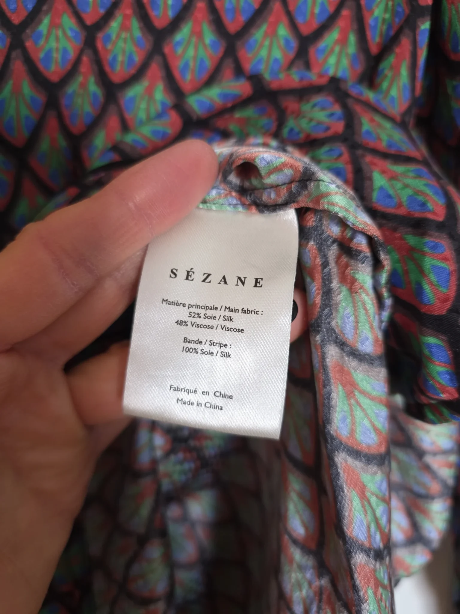 Image for Chemise Sézane mélange soie