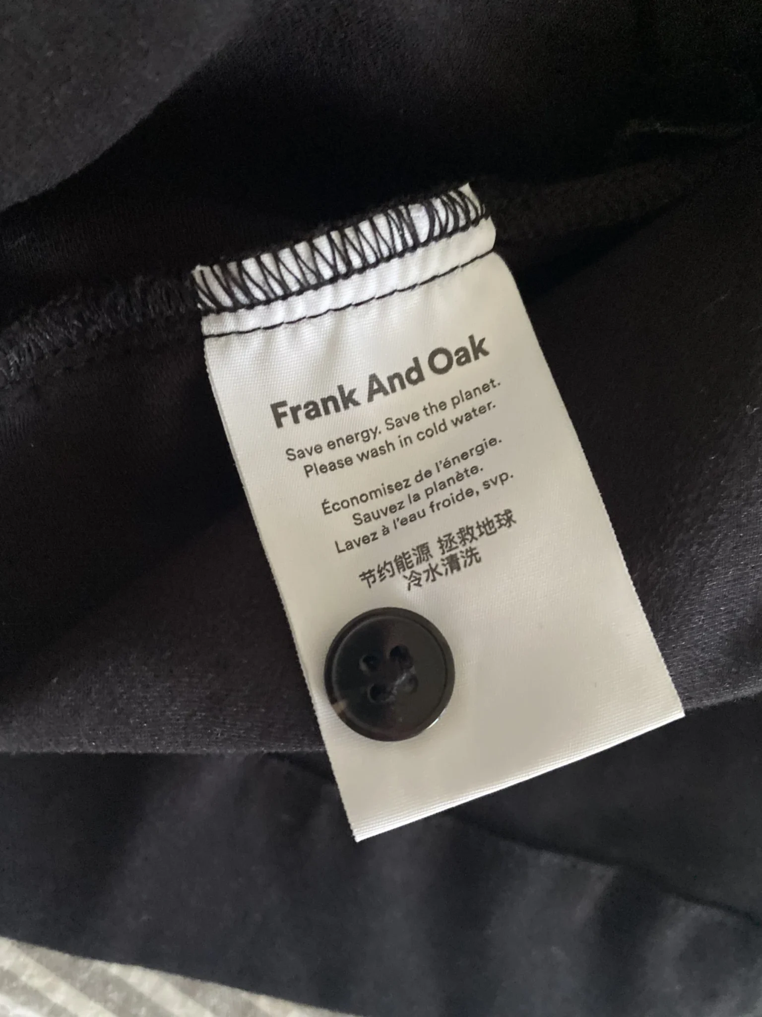Image for Robe noir avec poche