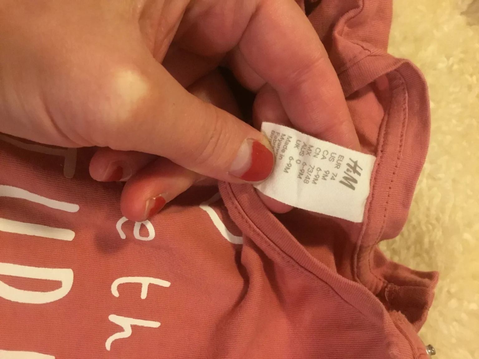 Image for Tee-shirt bébé filles rose saumon 6 mois