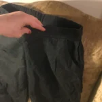Thumbnail for Black trousers in white stuff linen, 7 years