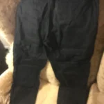 Thumbnail for Black trousers in white stuff linen, 7 years