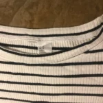 Thumbnail for CROP top rayé « dark navy » et blanc, medium