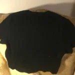 Thumbnail for Beau crop top noir en mélange de bambou design et confection montréalais