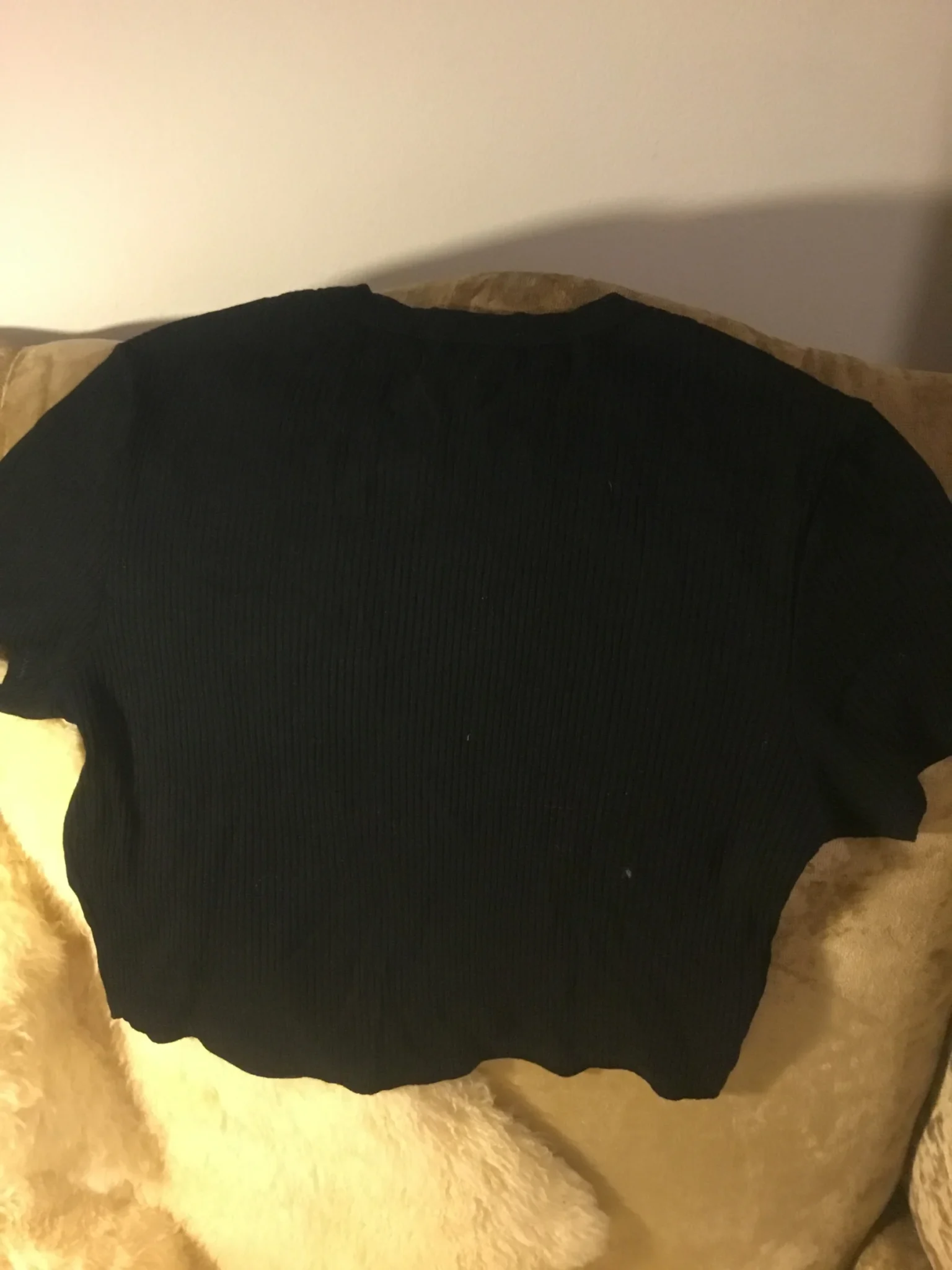 Image for Beau crop top noir en mélange de bambou design et confection montréalais