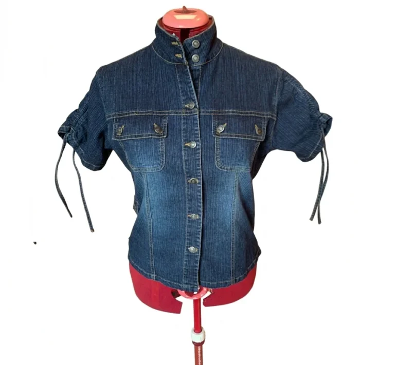 Image for ILLEGAL JEANS Chemise denim bleu manches courtes et boutonnée– Grand