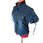 Thumbnail for ILLEGAL JEANS Chemise denim bleu manches courtes et boutonnée– Grand
