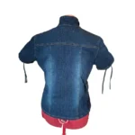 Thumbnail for ILLEGAL JEANS Chemise denim bleu manches courtes et boutonnée– Grand