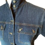 Thumbnail for ILLEGAL JEANS Chemise denim bleu manches courtes et boutonnée– Grand