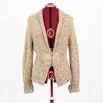 Thumbnail for Mercer & Madison - Cardigan Crème Ivoire / Maille / Col Châle / Nœud / Taille L