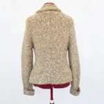 Thumbnail for Mercer & Madison - Cardigan Crème Ivoire / Maille / Col Châle / Nœud / Taille L