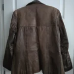 Thumbnail for 🌟 Vintage manteau cuir marron