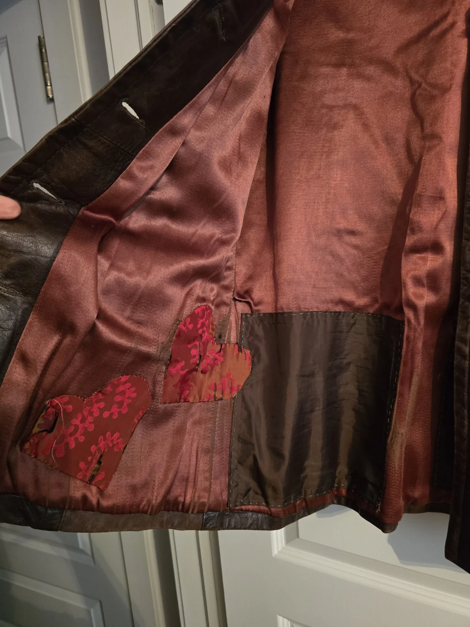 Image for 🌟 Vintage manteau cuir marron