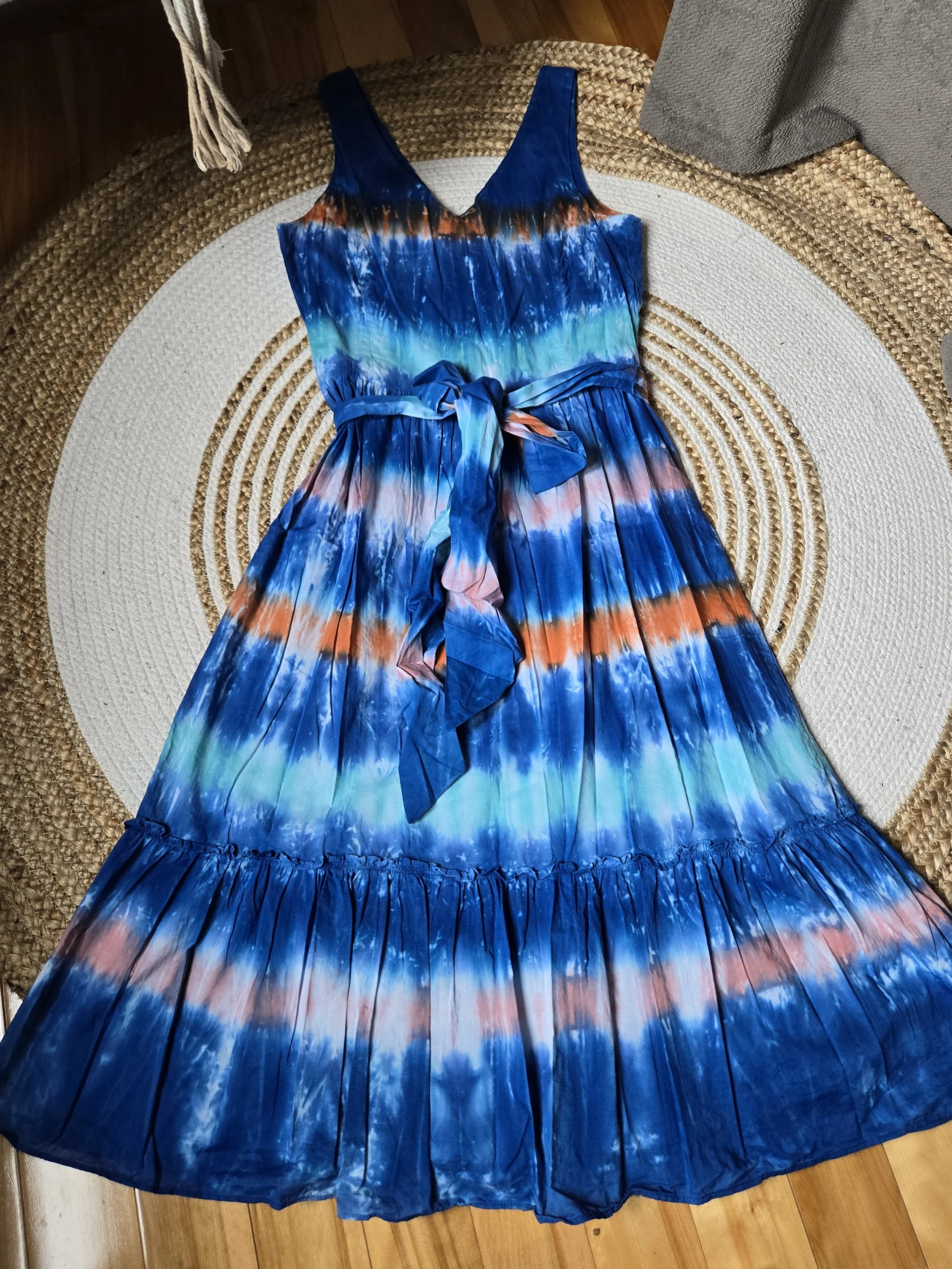 Robe Midi motif tie-dye en Coton Hatley seconde main