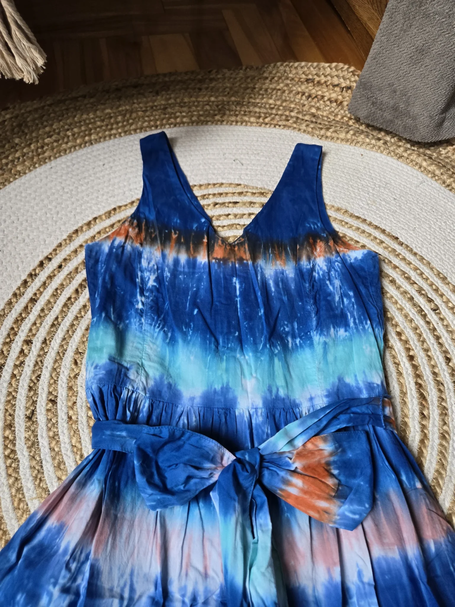Image for Robe Midi motif tie-dye en Coton