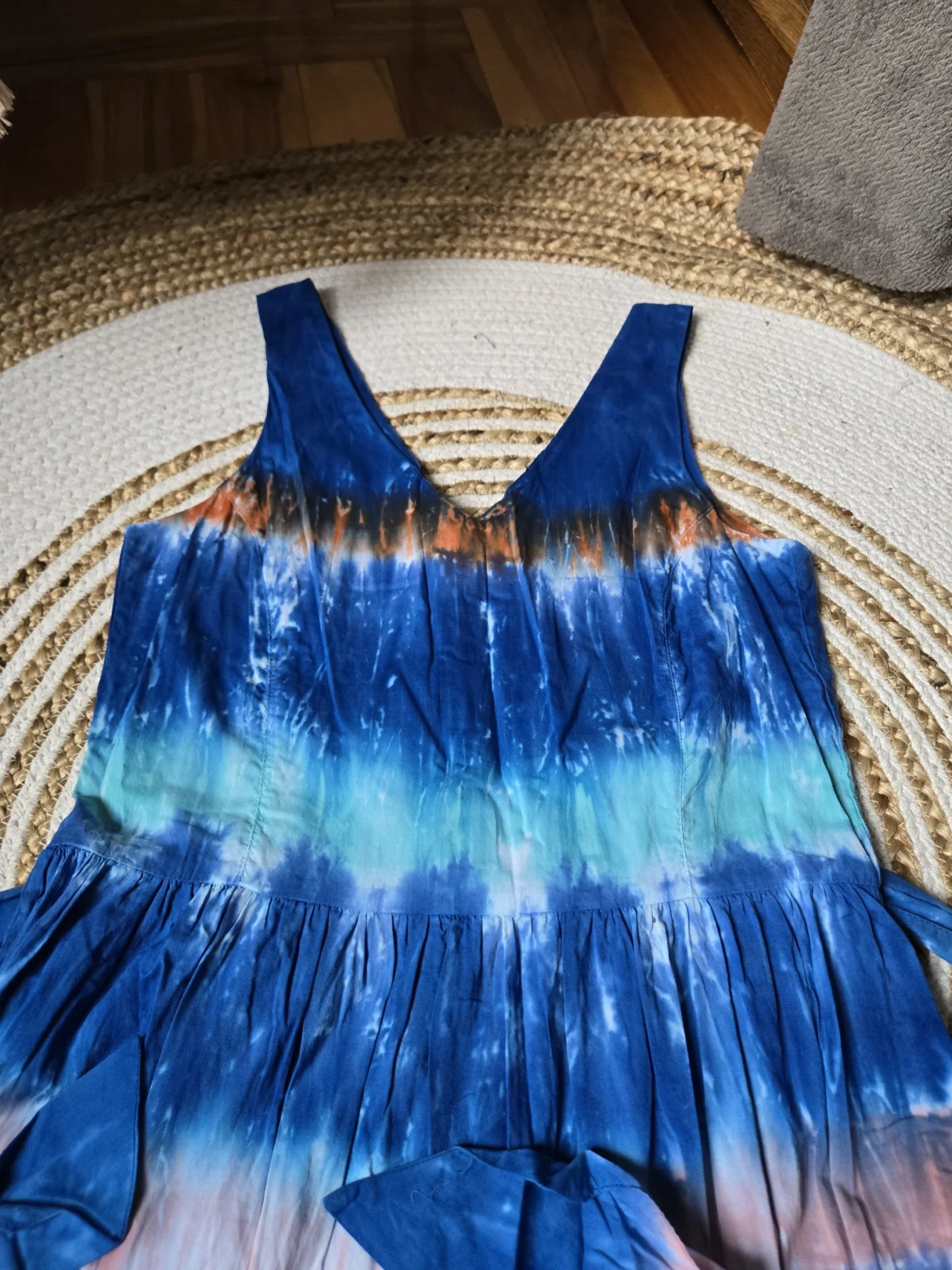 Image for Robe Midi motif tie-dye en Coton