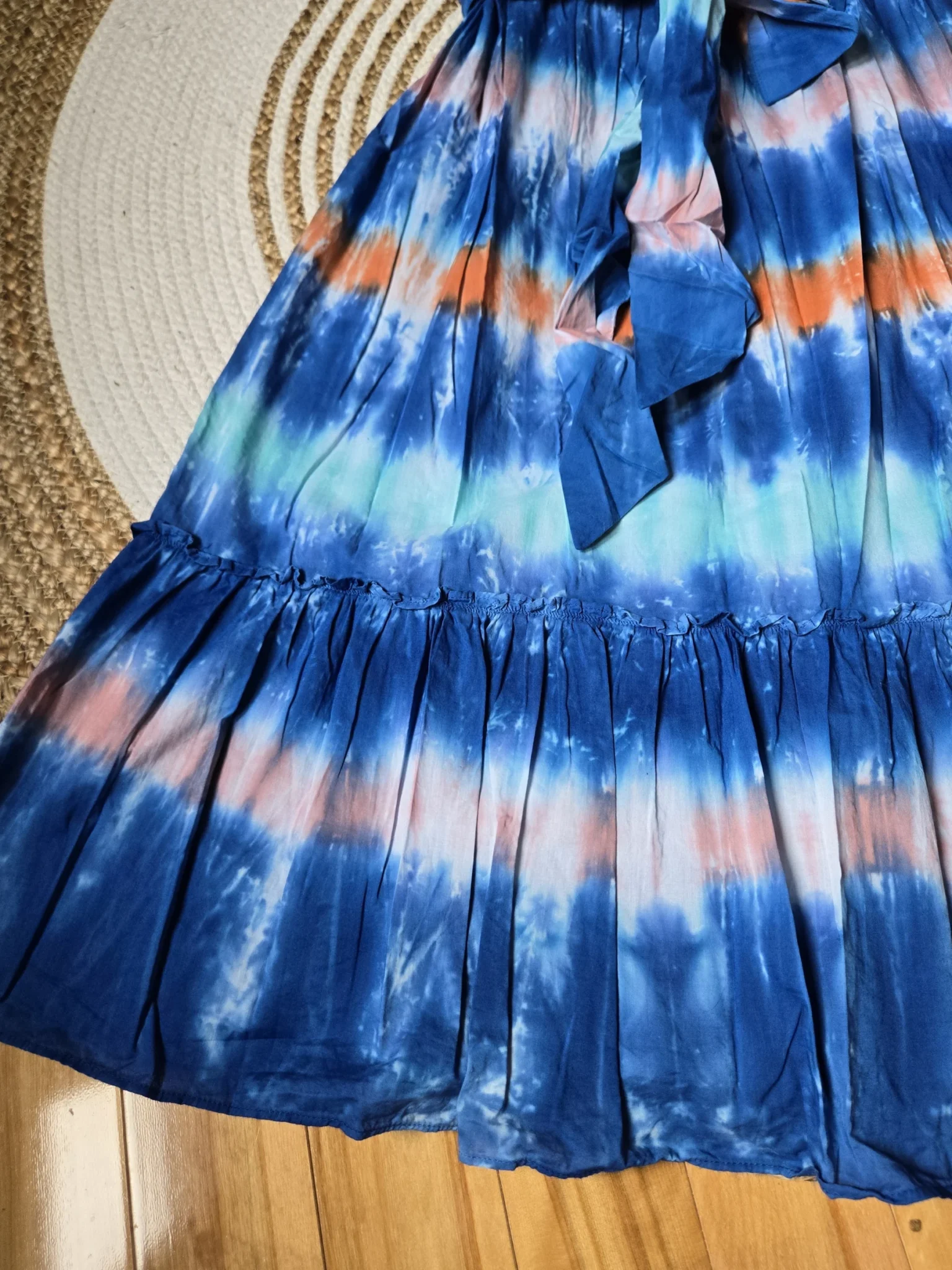 Image for Robe Midi motif tie-dye en Coton