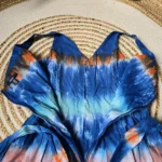 Thumbnail for Robe Midi motif tie-dye en Coton