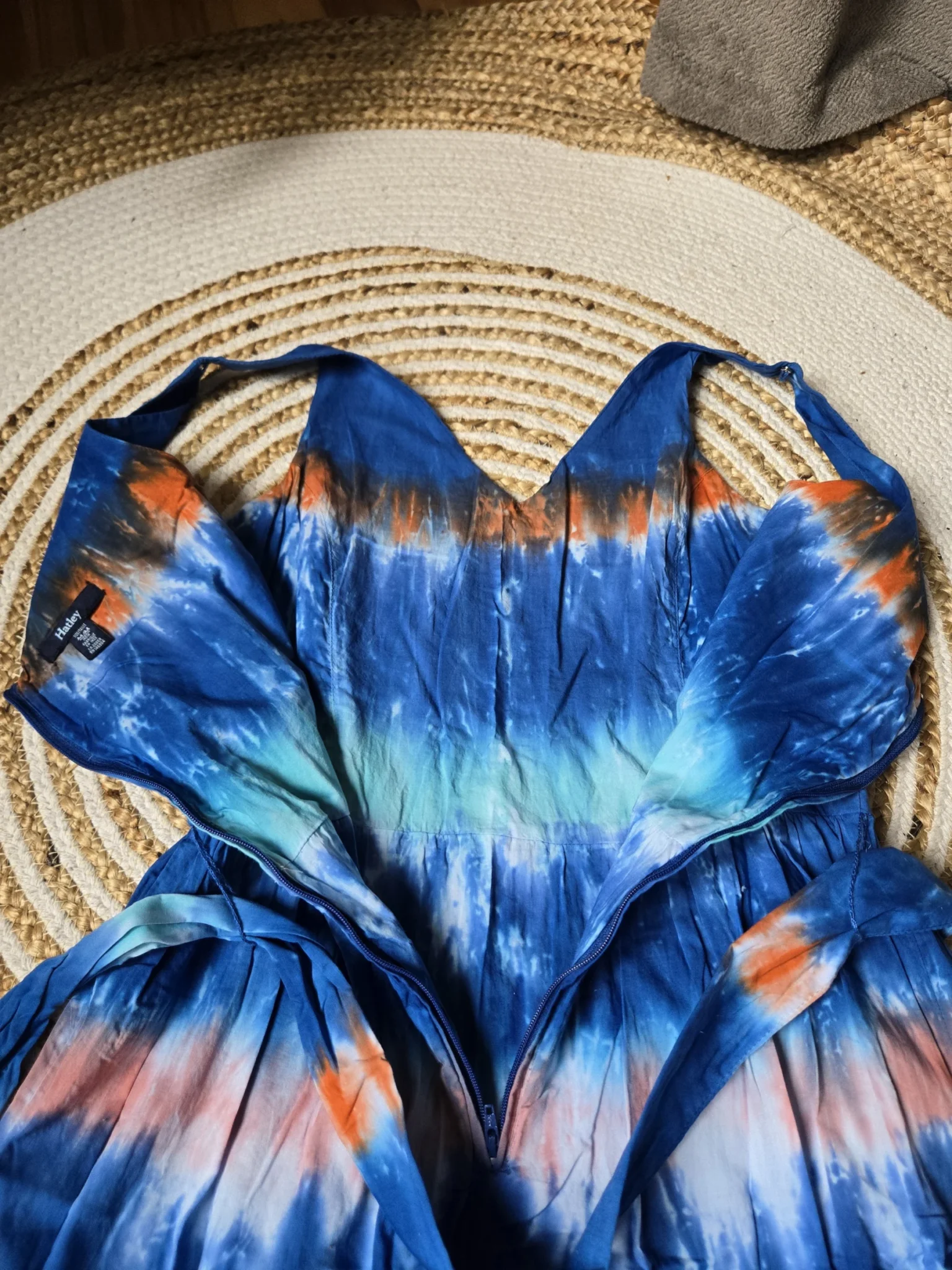 Image for Robe Midi motif tie-dye en Coton