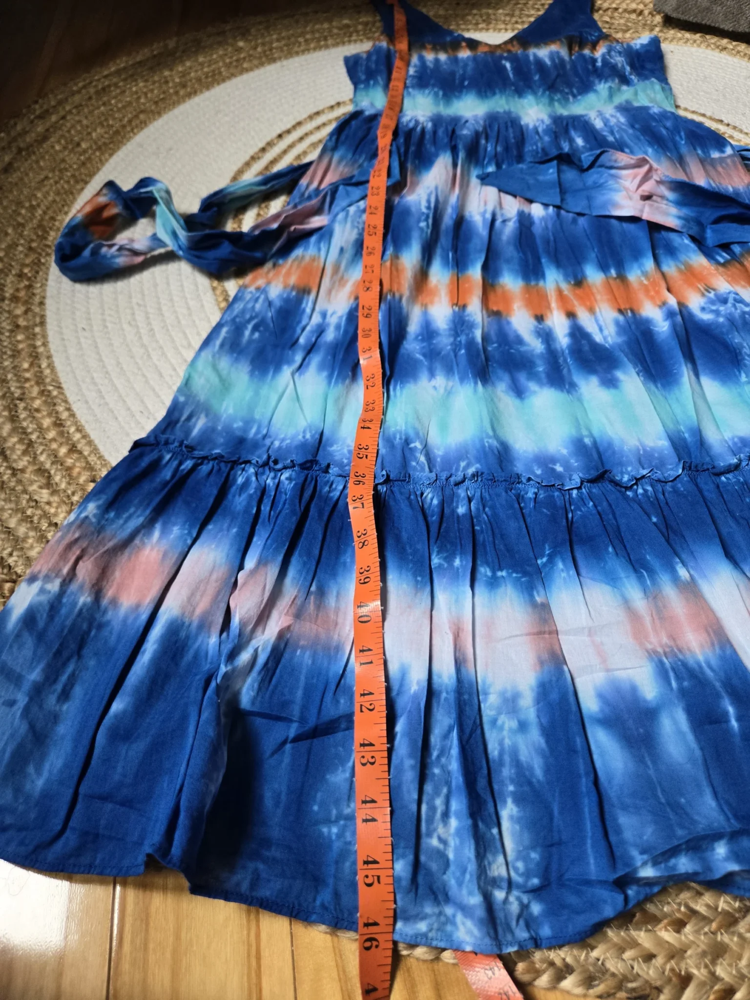 Image for Robe Midi motif tie-dye en Coton