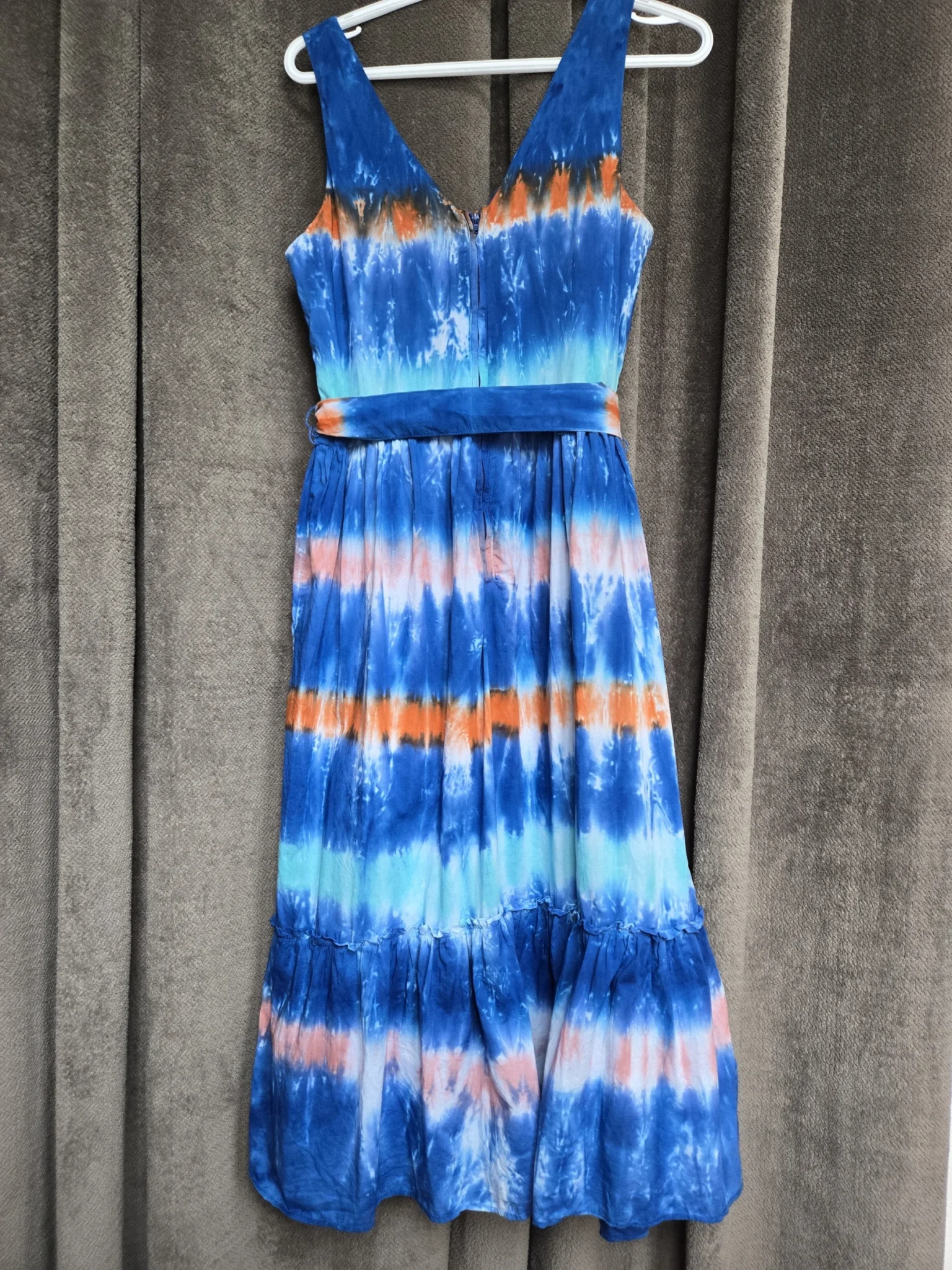 Image for Robe Midi motif tie-dye en Coton