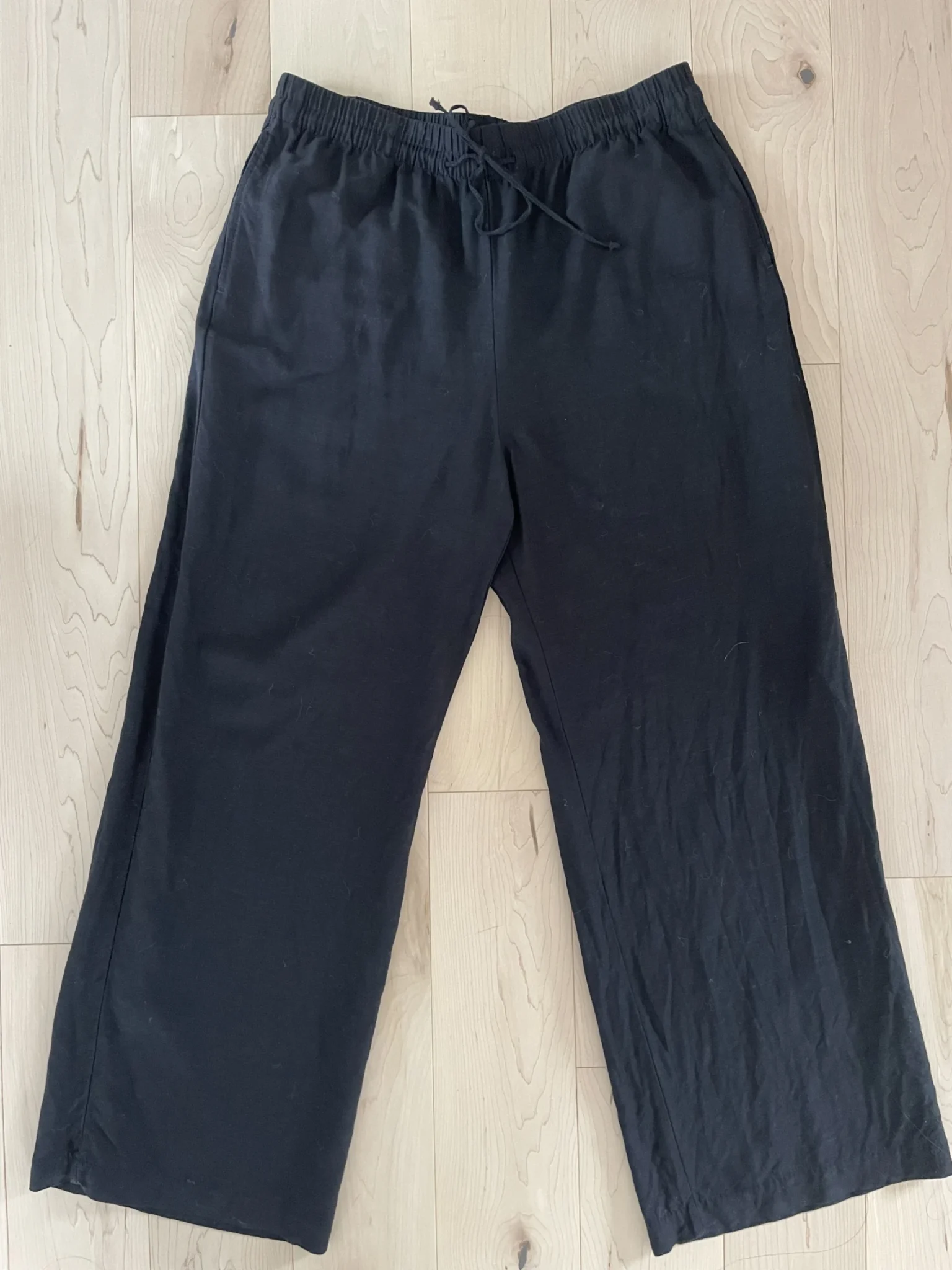 Image for Pantalon large en mélange de lin