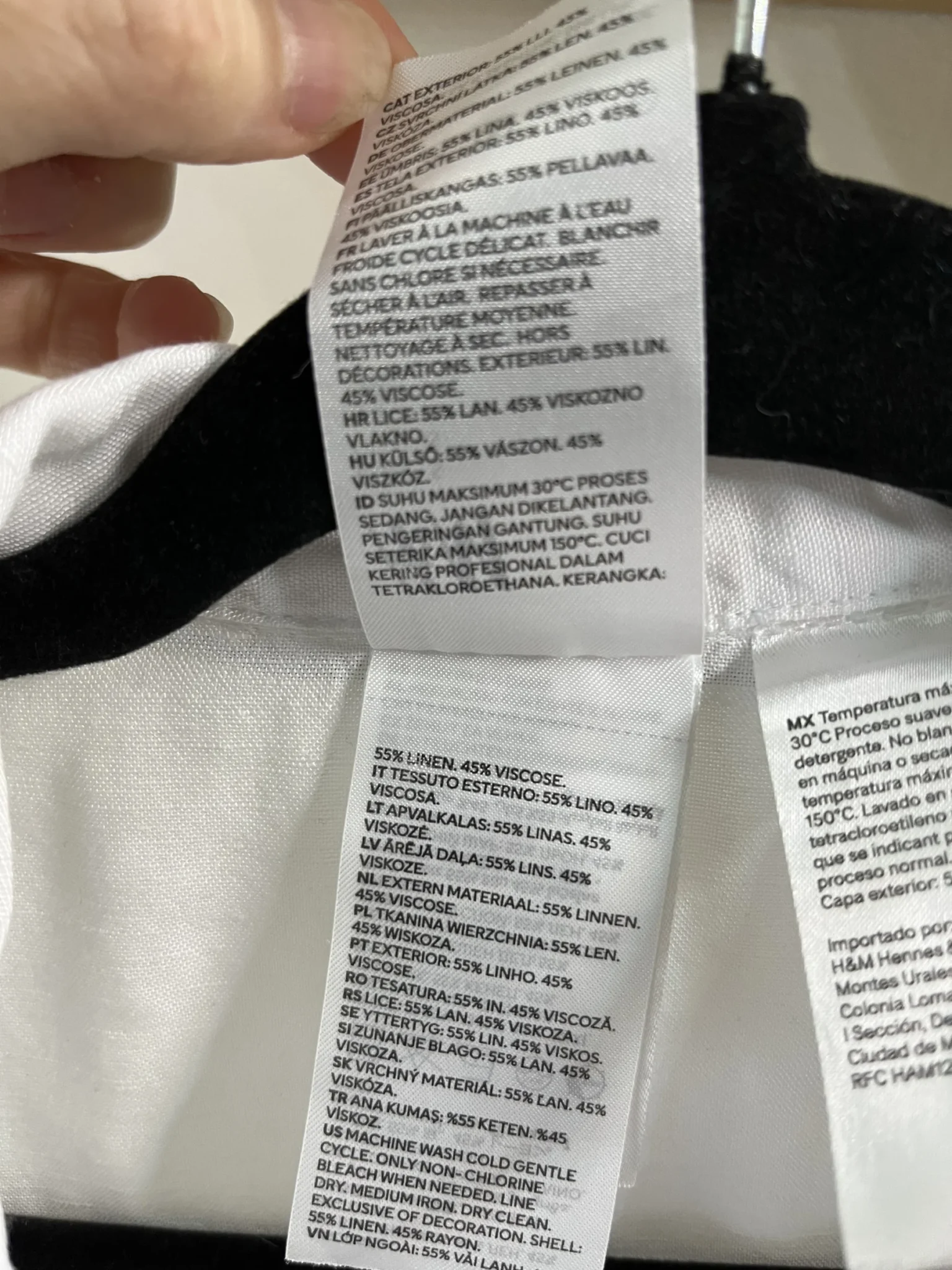 Image for Chemise style pyjama avec lin