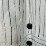 Thumbnail for Robe à rayures métalliques avec ceinture