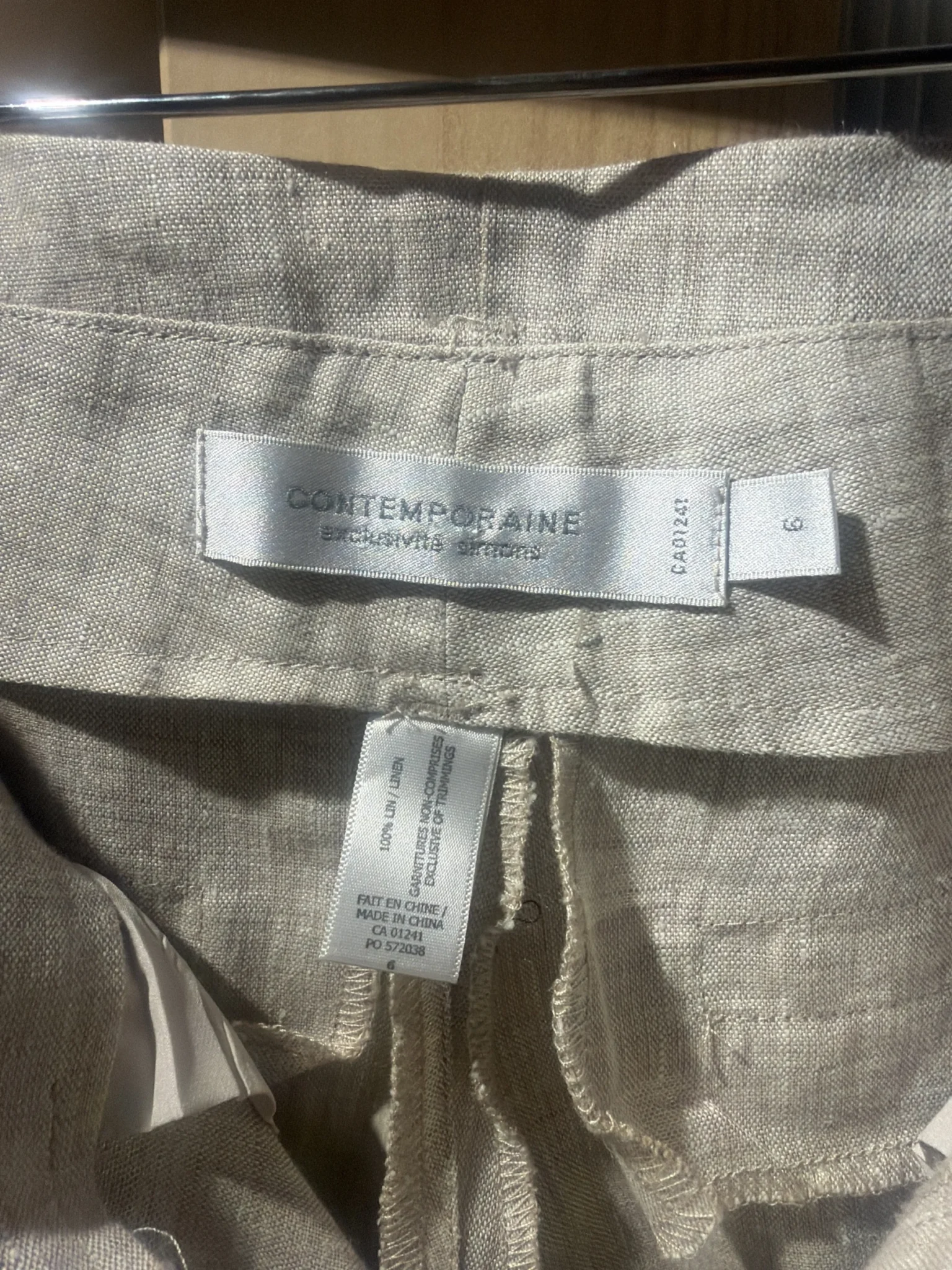 Image for Pantalon lin