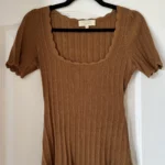 Thumbnail for Sézane knitwear model Anil size S colour coffee