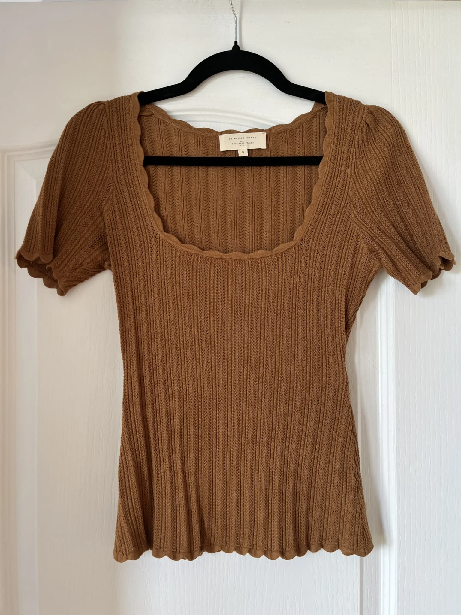 Image for Sézane knitwear model Anil size S colour coffee