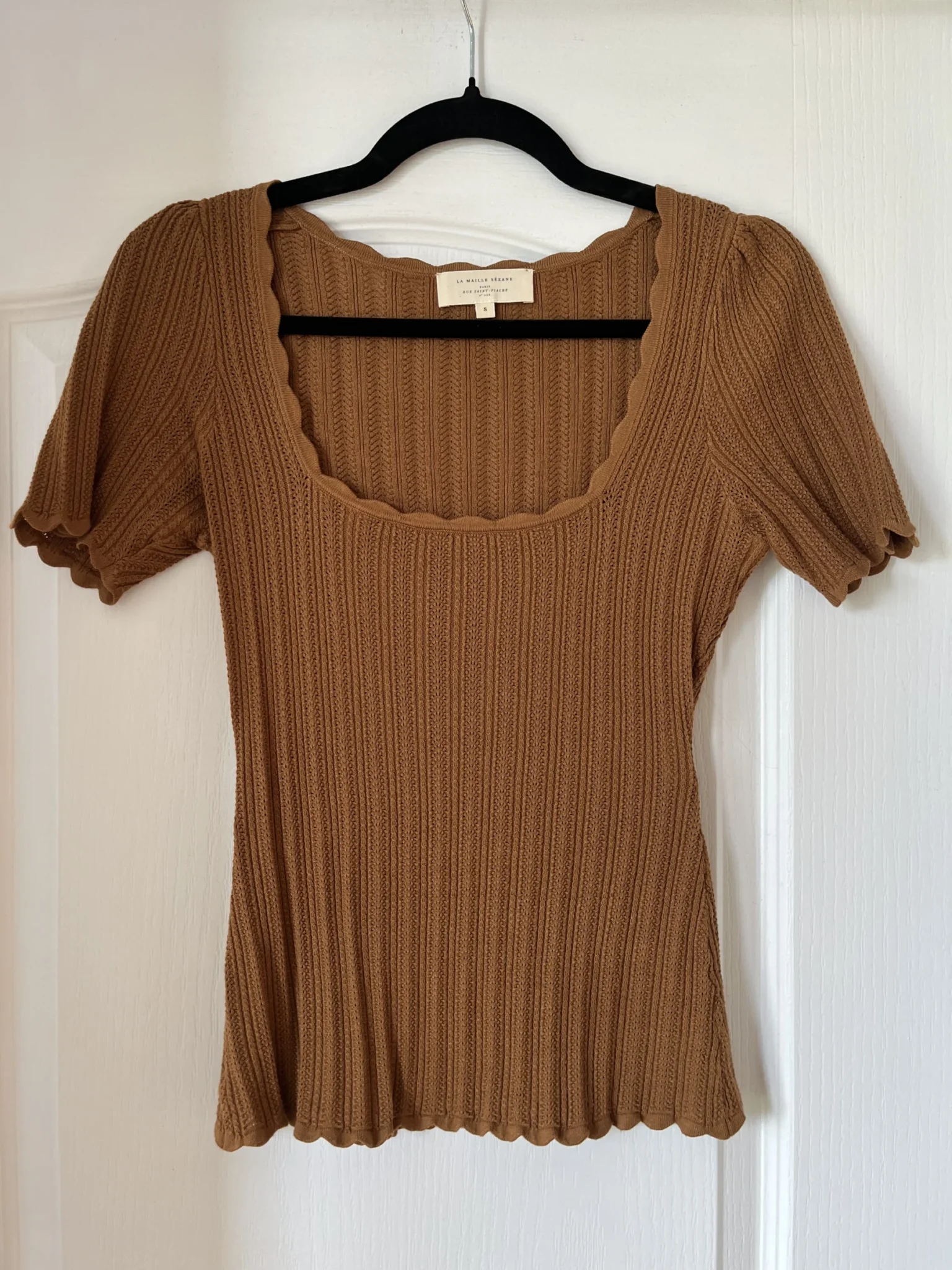Image for Sézane knitwear model Anil size S colour coffee