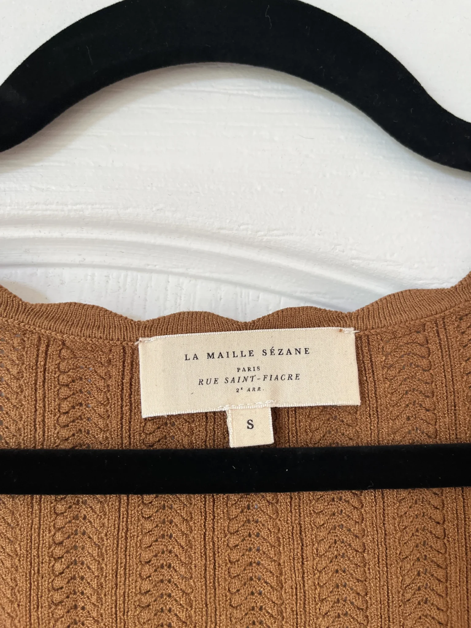 Image for Sézane knitwear model Anil size S colour coffee